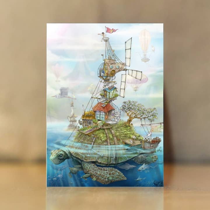 Mark Ludy Art Books & Games - Venta al por mayor Tarjetas de felicitación - Isla Tortuga | Tarjeta de felicitación