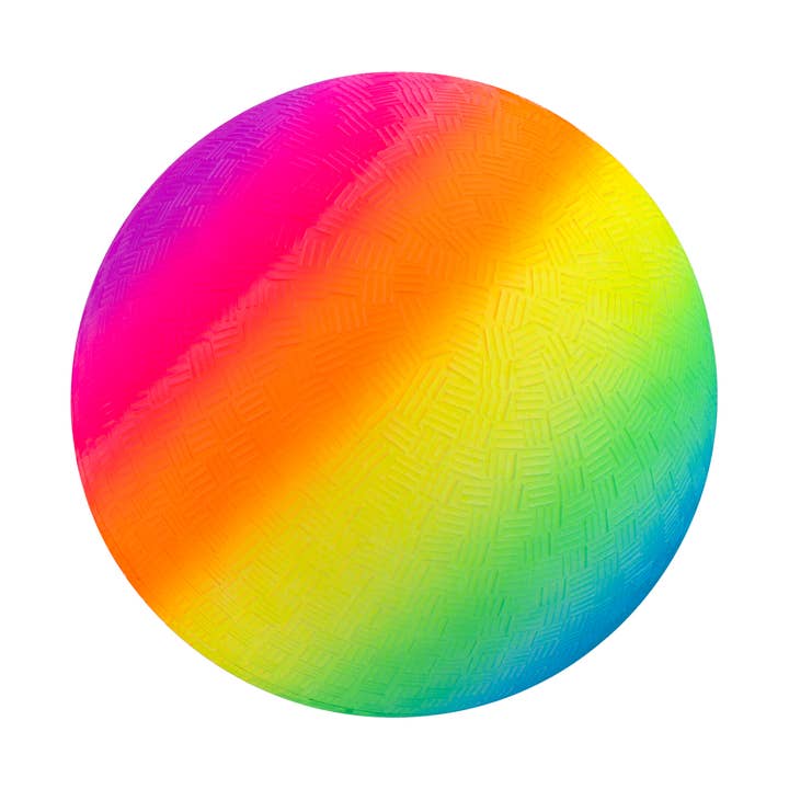 New Bounce - Wholesale Sports Ball - Kids - 8.5'' Rainbow Playground Bouncing Ball For Kids