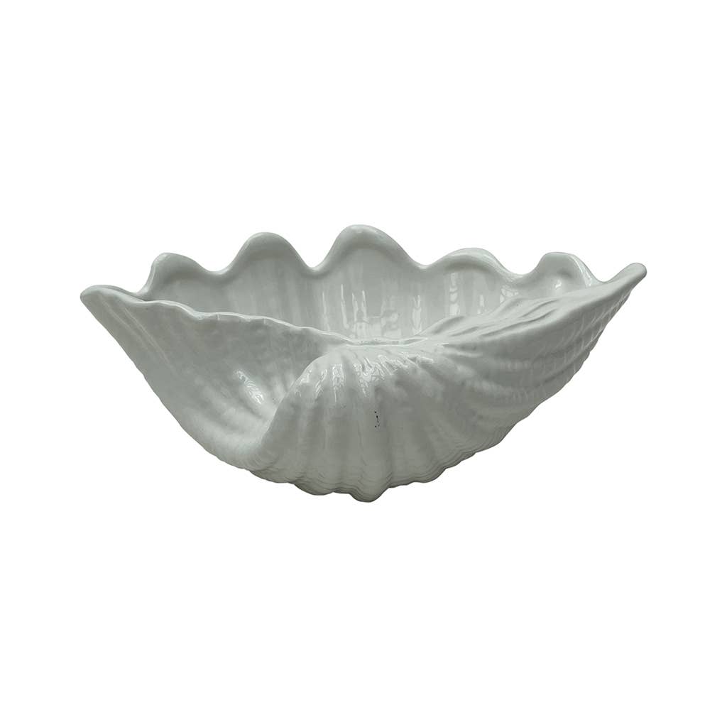Opjet Paris - Vente Objets de décoration - Déco pot neptune blanche L23 P16 H8cm