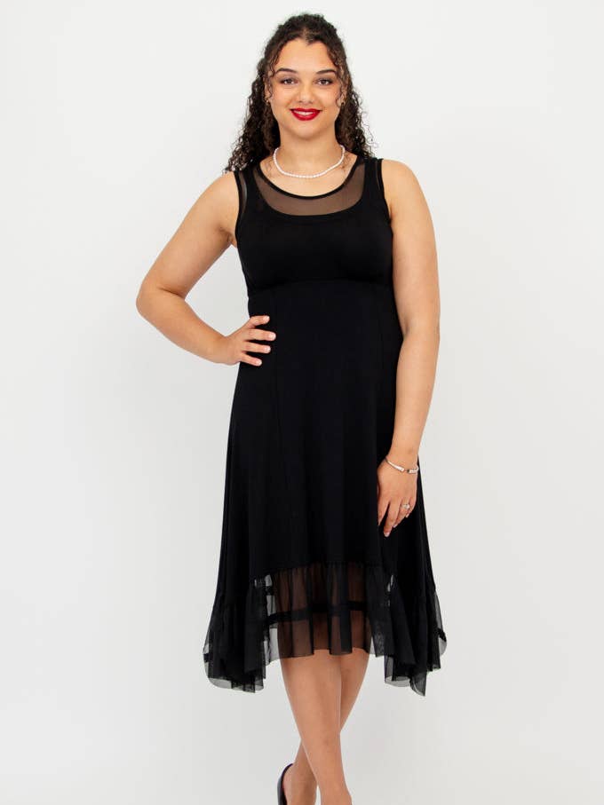 Abito Danube, Nero, Bambù per la vendita all'ingrosso da parte di Blue Sky Clothing Co LLC