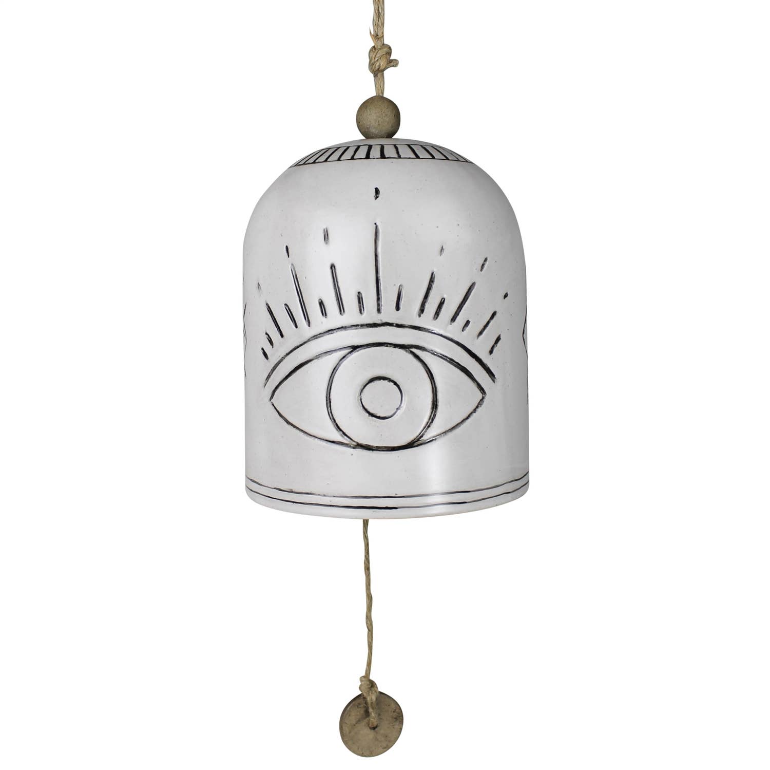 White Maja Bell, Ceramic - Eyes for wholesale on Faire1