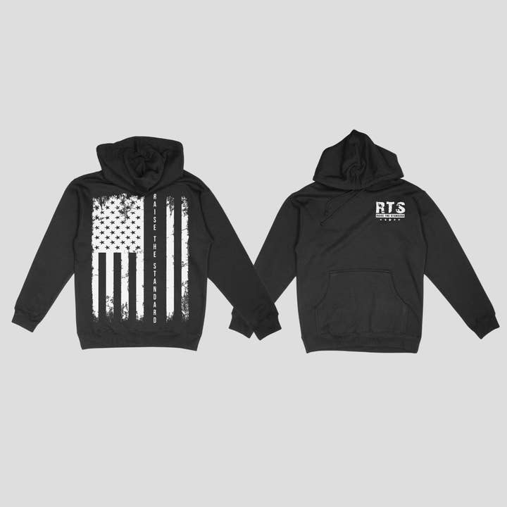 RTS Kapuzenpulli mit schwarzer Flagge für den Großhandel von Raise The Standard