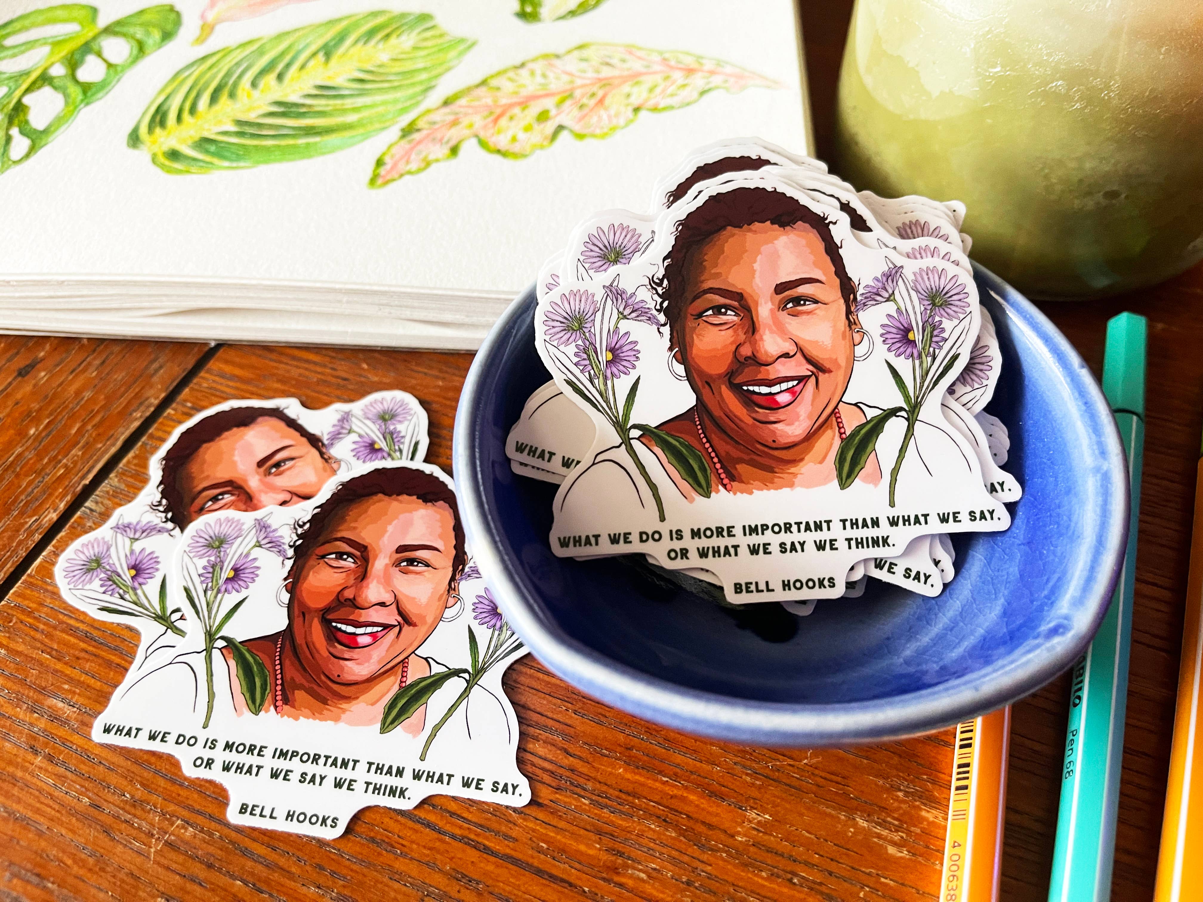 Fabulously Feminist – Großhandel Aufkleber – Was wir tun, ist wichtig, Bell Hooks: feministischer Aufkleber4