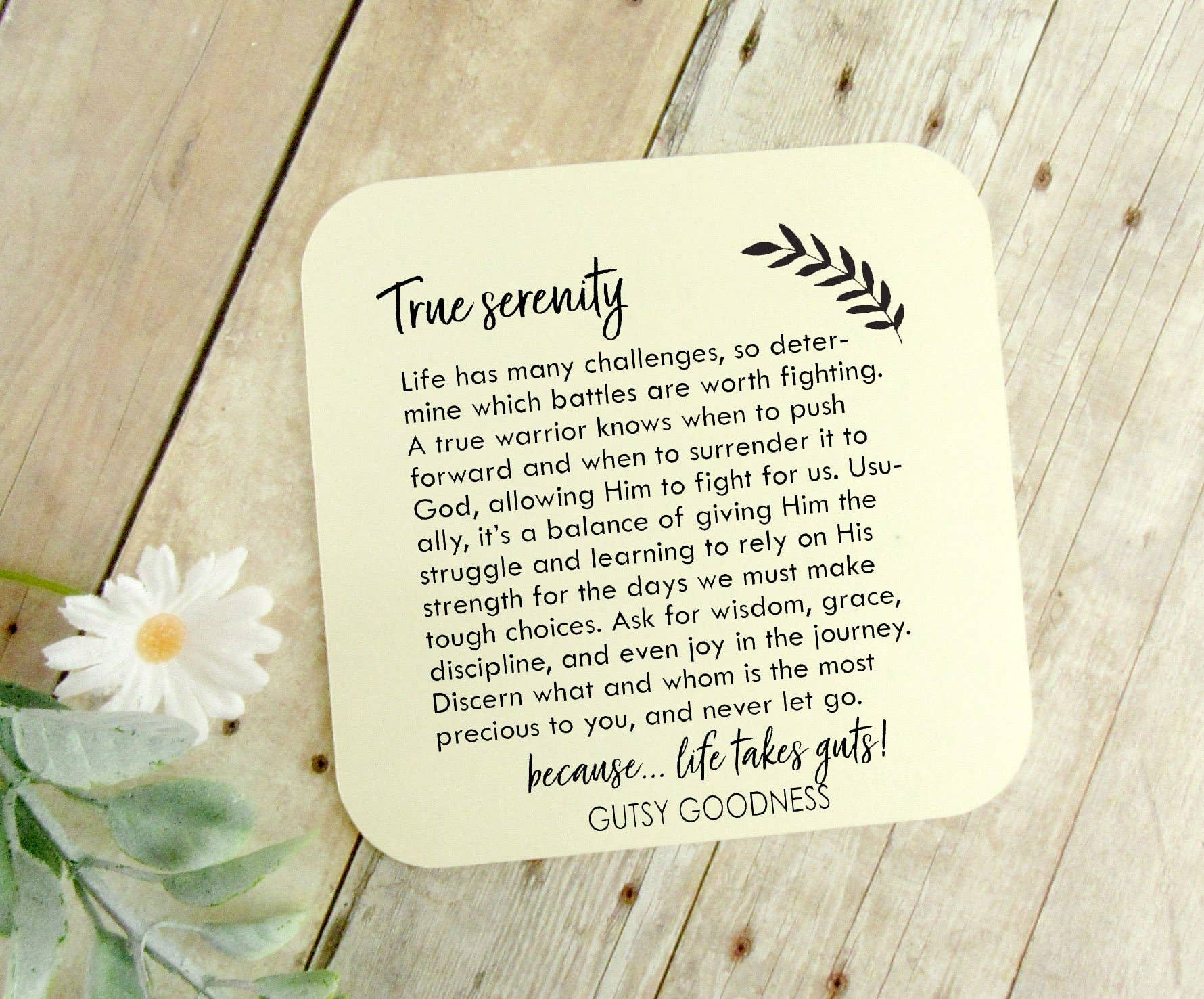 Gutsy Goodness - Vente Colliers à pendentif - Collier Serenity Prayer God Grant Me Strength pour femme4