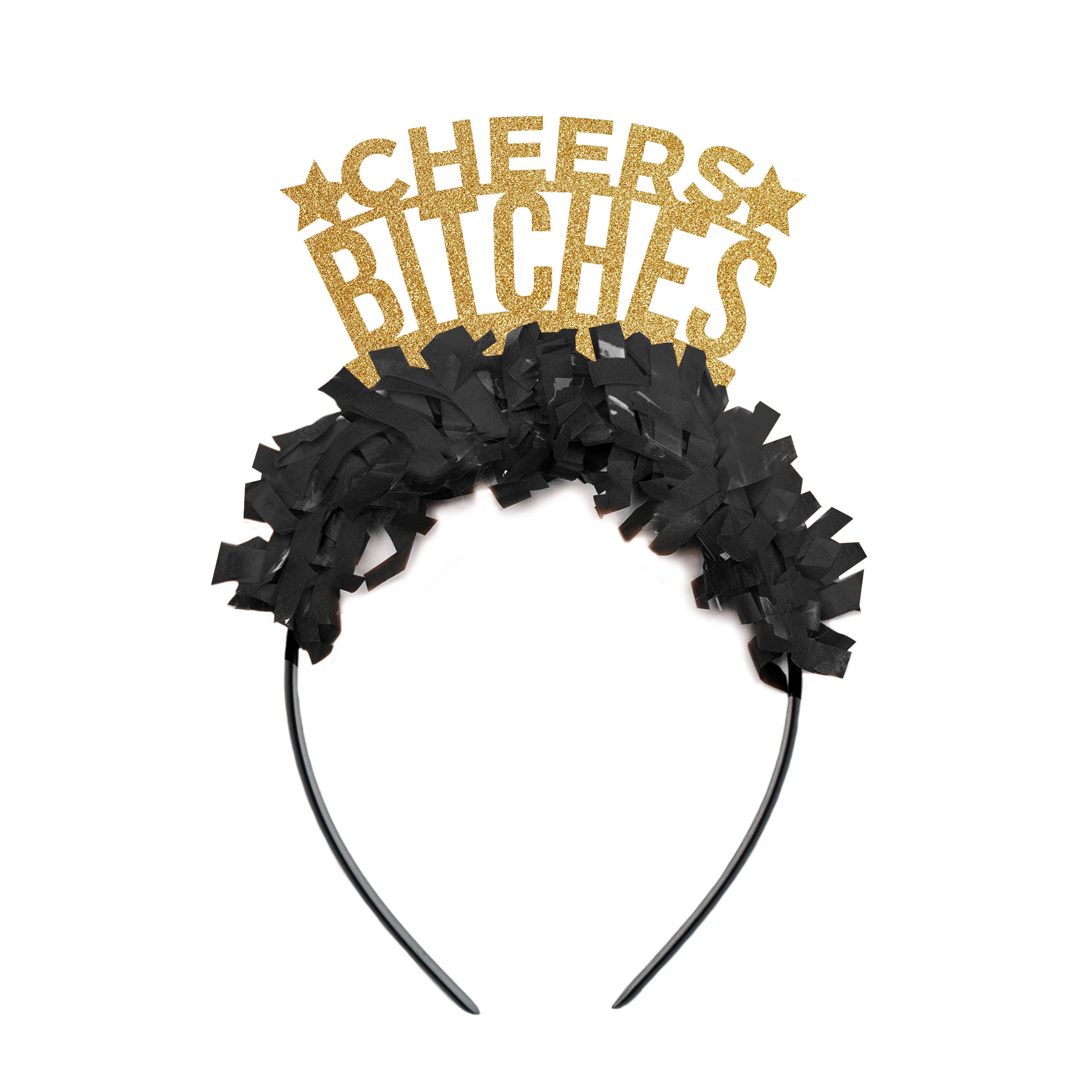 Festive Gal – Chapéu/coroa de festa por atacado – Cheers Bitches New Year Party Headband Crown Decor4