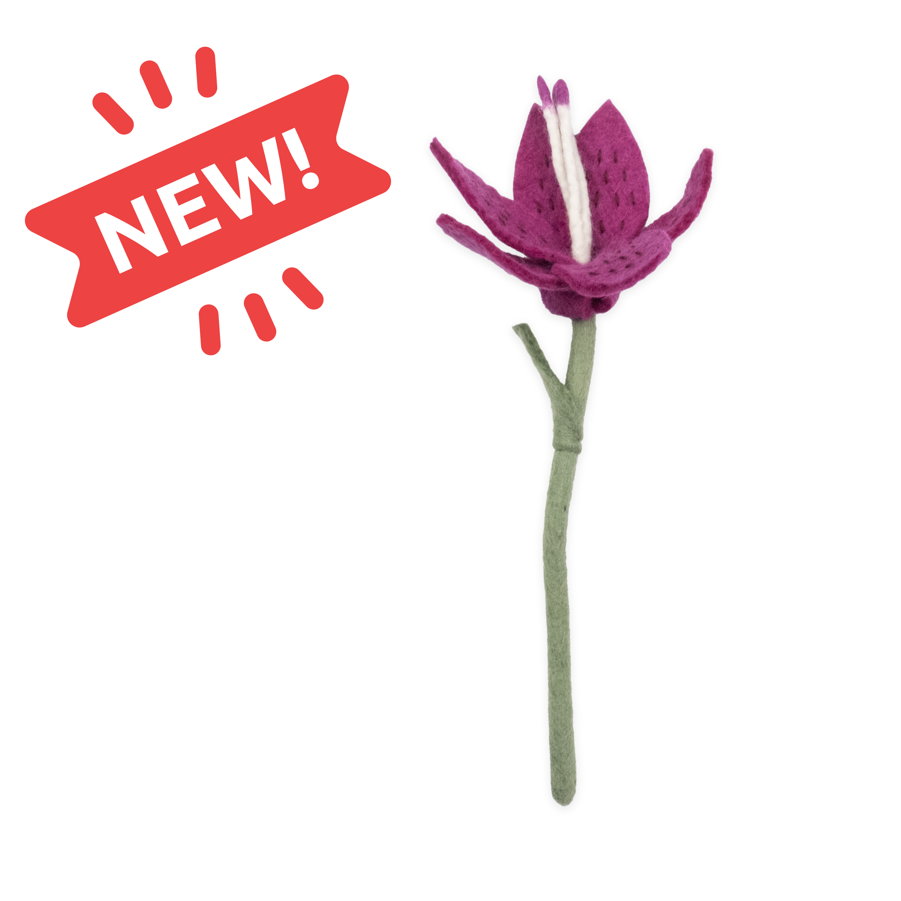 Global Goods Partners - Wholesale Artificial Flowers - Felt Stargazer Lily Flower24
