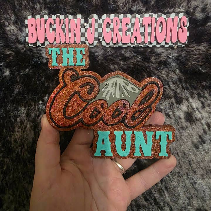 The Cool Aunt Handmade Car Air Freshener for wholesale by Buckin J Creations