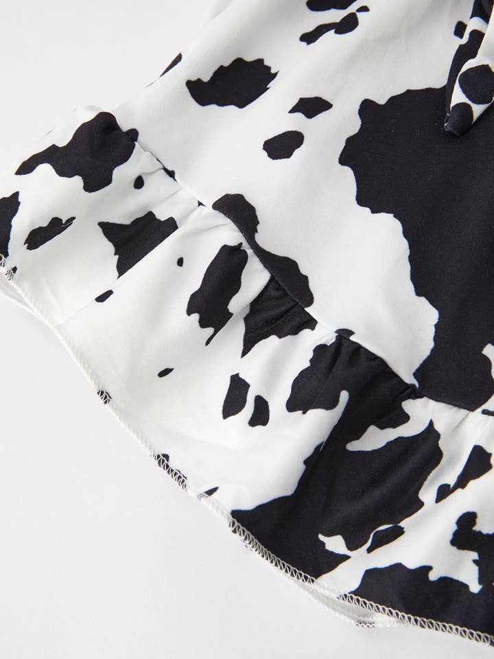 Rylee Faith Designs - Wholesale Jumpsuit - Kids - Girls' Cow Pattern Jumpsuit