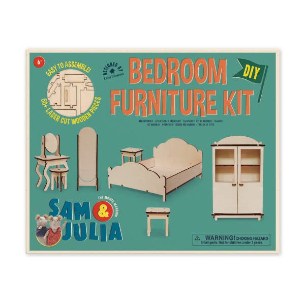 Het Muizenhuis - Wholesale DIY Craft Kit - Kids DIY Dollhouse Furniture Kit - Bedroom (Scale 1:12)