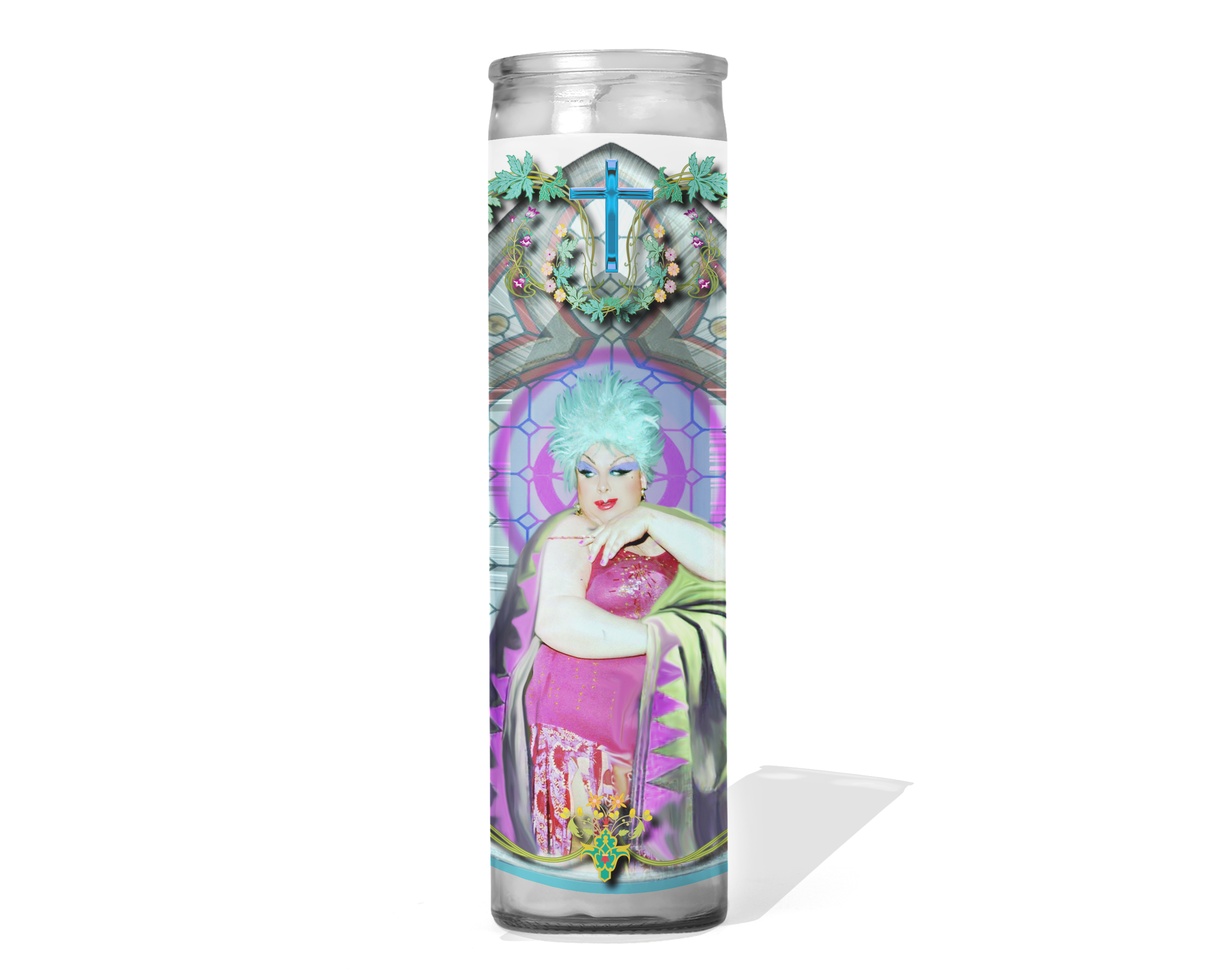 Calm Down Caren - Wholesale Votive kaars - Goddelijke Drag Queen Celebrity Gebedskaars0