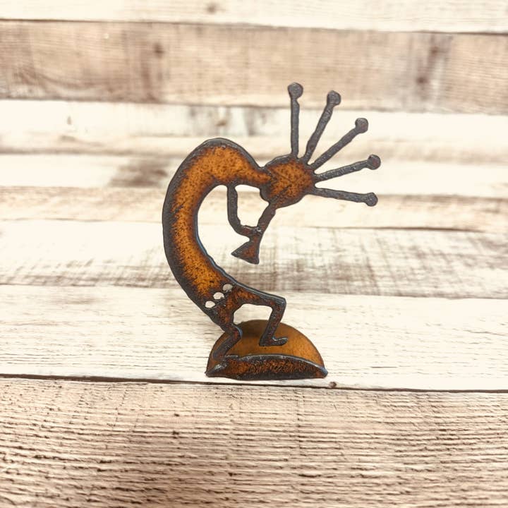 Universal Ironworks USA - Wholesale Decorative Figurine - Kokopelli Rustic Doodad Standing Figurine Southwest Tabletop1