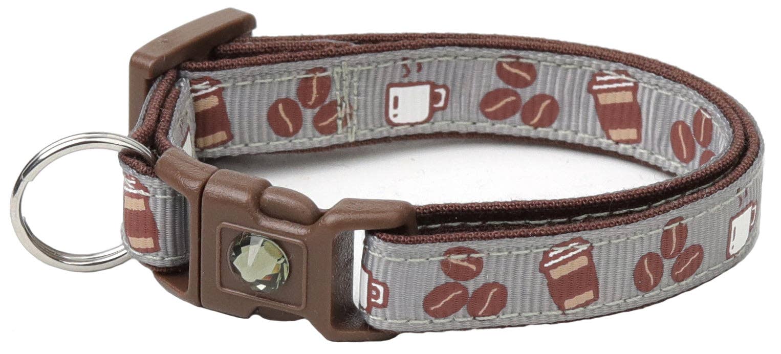 From Pugs to Persians Pet Accessories, LLC - Wholesale Pet Collar - Cat - Coffee Beans Breakaway Cat Collar28