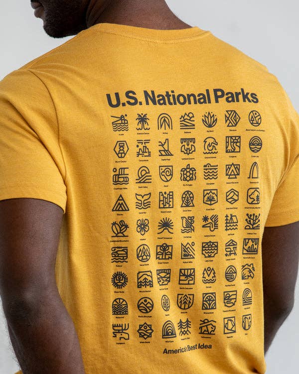 The Landmark Project – wholesale Screen printed t-shirt – unisex – U.S. National Parks Unisex Short Sleeve Pocket Tee1