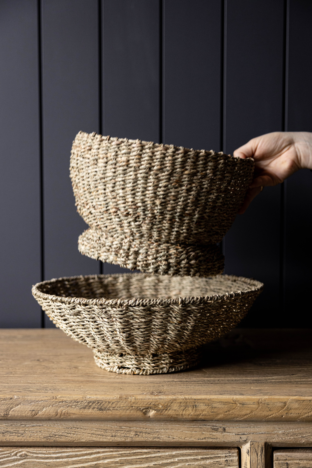 Luxe B Co – wholesale Basket – Woven Seagrass Bowl4