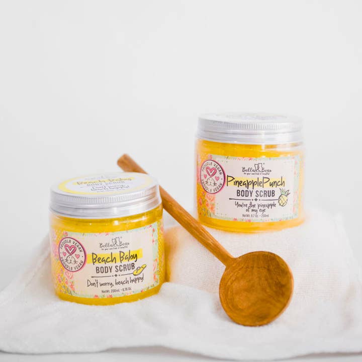 Bella & Bear - Wholesale Body Scrub/Exfoliant - 6.7oz Beach Baby Body Scrub | Body Wash | Moisturizer