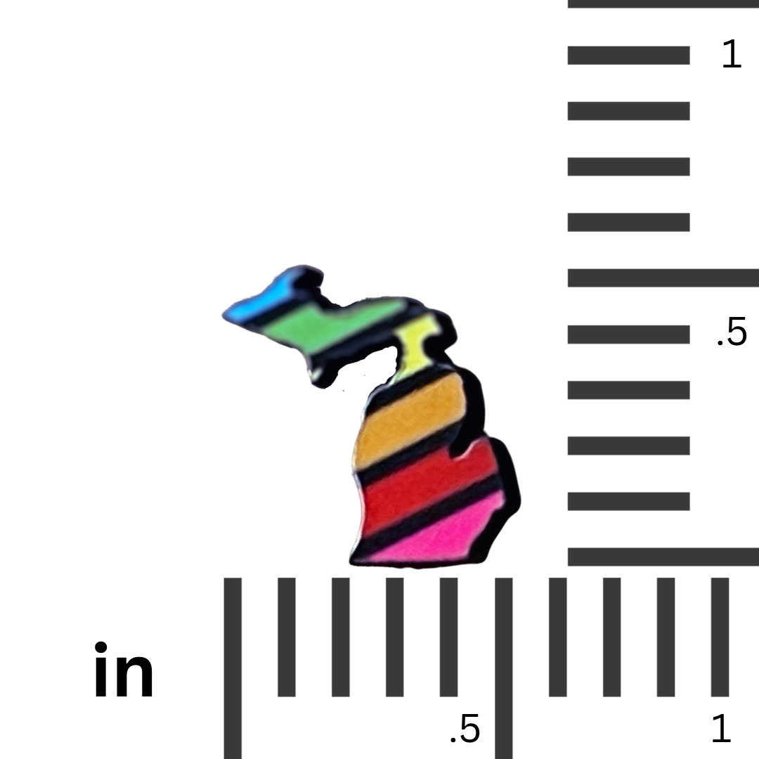 Michigan Proud Gifts - Wholesale Stud/Post Earrings - Michigan Shaped Studs 500+ Designs7