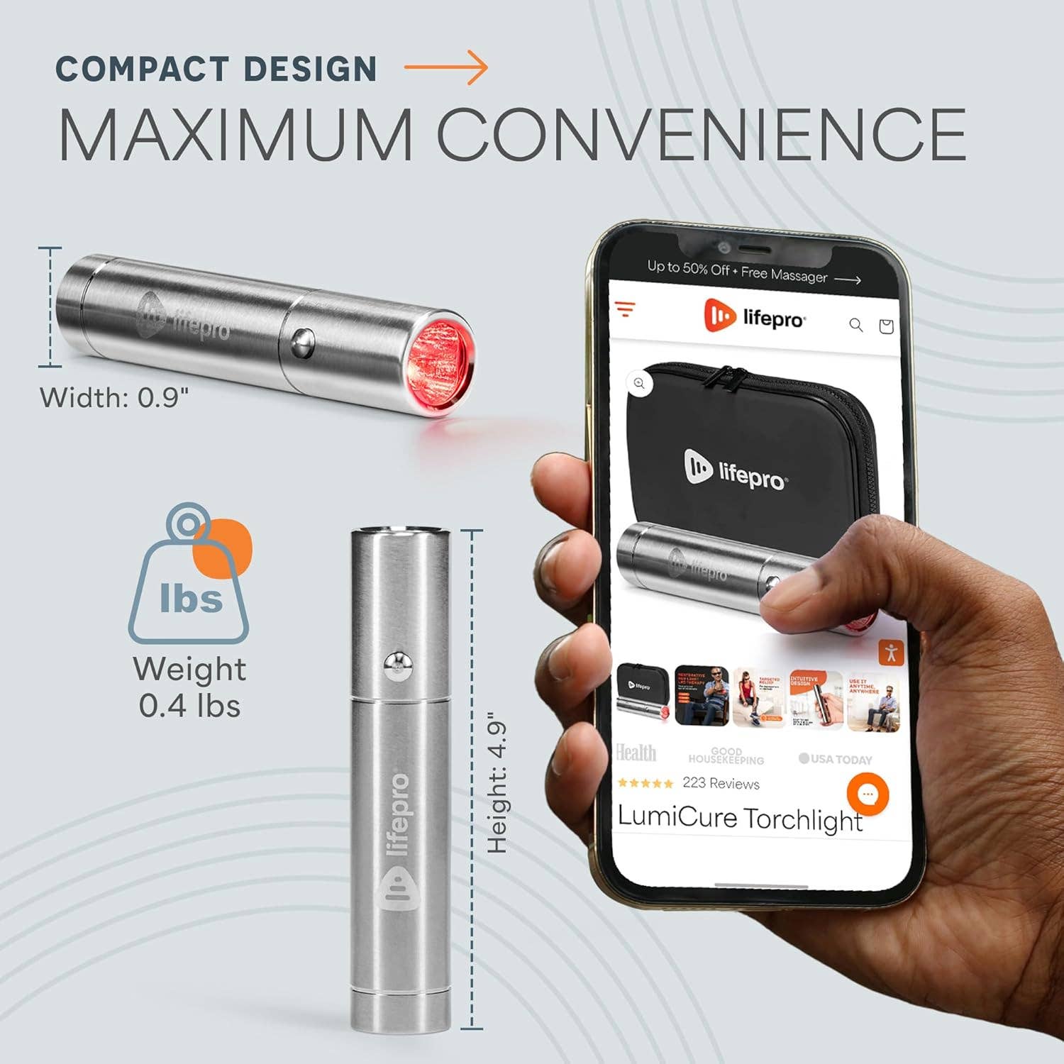 LifePro - Wholesale Body Massager - Lifepro Infrared Red Light Therapy for Joints & Muscles7