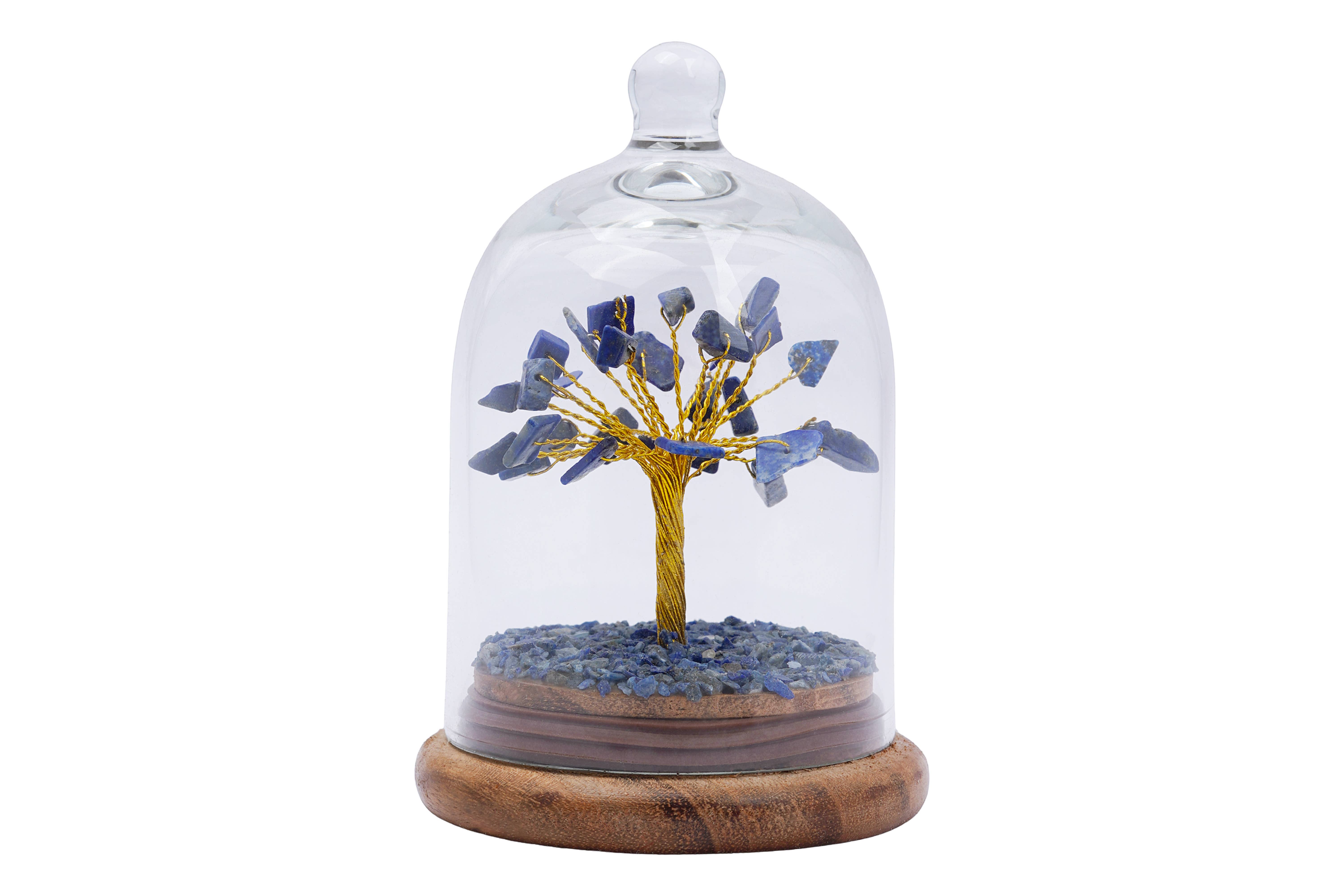 Designs by Deekay Inc. - Wholesale Decorative Tabletop Object - Lapiz Lazuli Crystal Dome Tree1