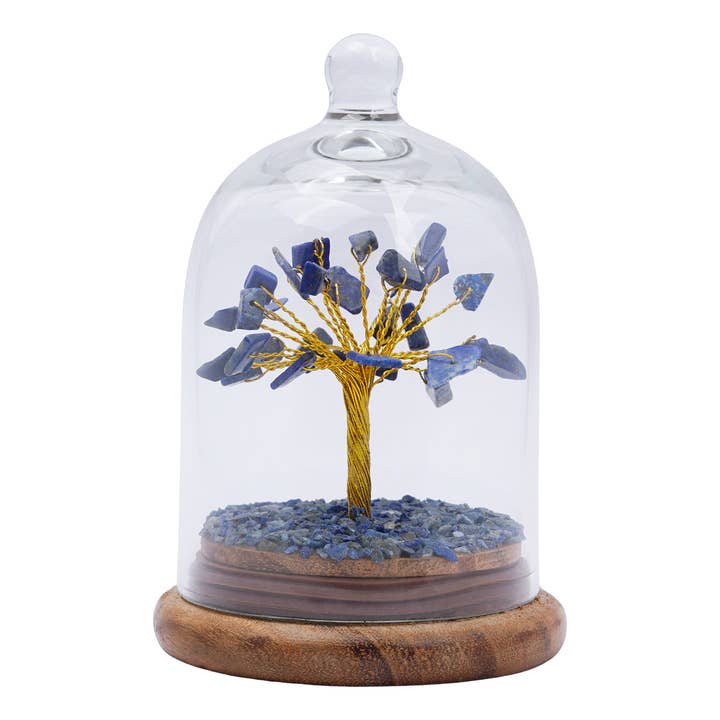 Designs by Deekay Inc. - Wholesale Decorative Tabletop Object - Lapiz Lazuli Crystal Dome Tree1