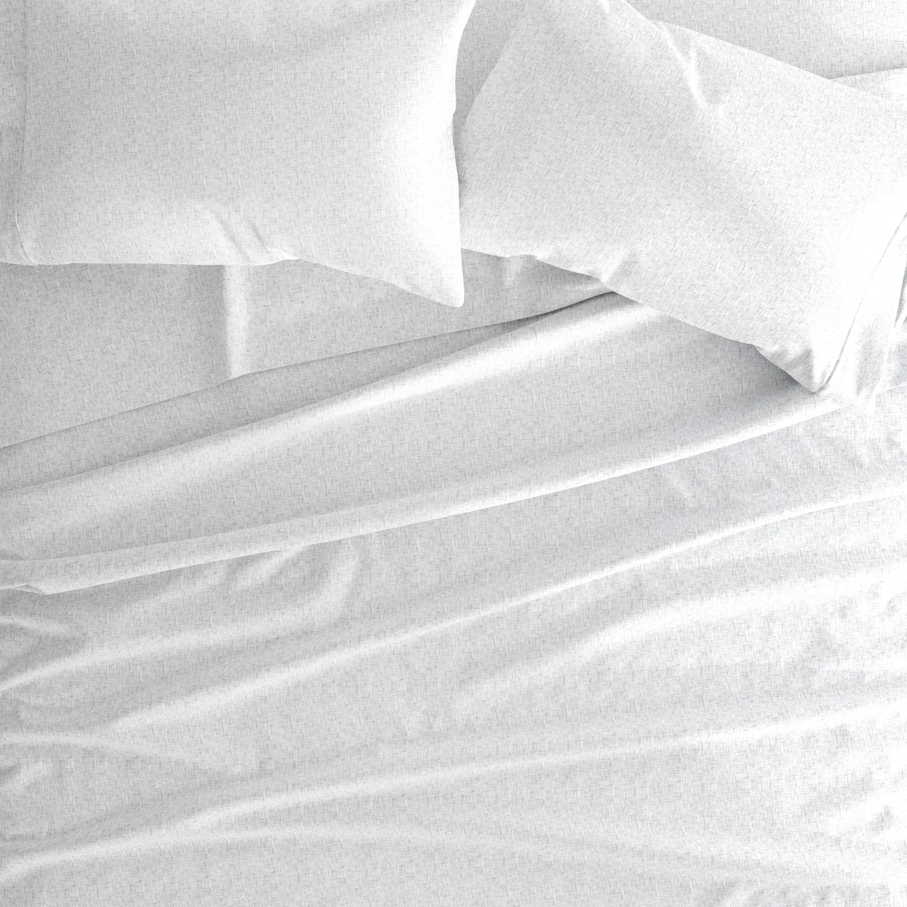 ienjoy Home - Vente Parures de lit - Ensemble de draps 4 pièces à motif de style chambray14