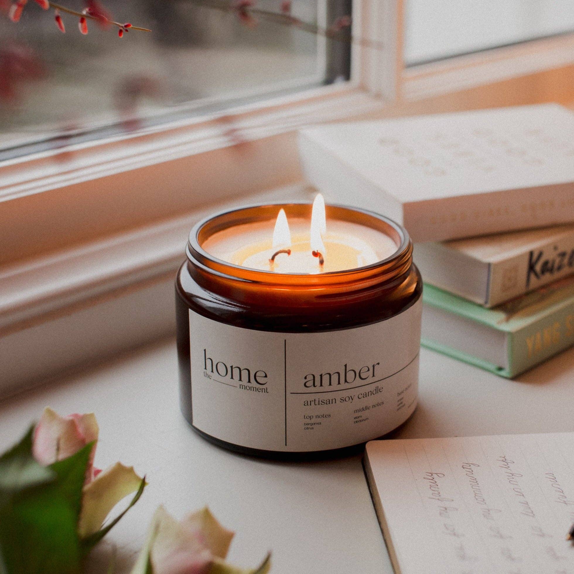 The Home Moment Candles Ltd - Wholesale Jar/Filled Candle - Amber | Guaiac wood & Amber Fragranced Candle11