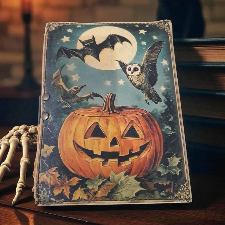 Vintage Jack-O Lantern Grimoire – Spell Book of Shadows Fall for wholesale by MNM HANDICRAFTS