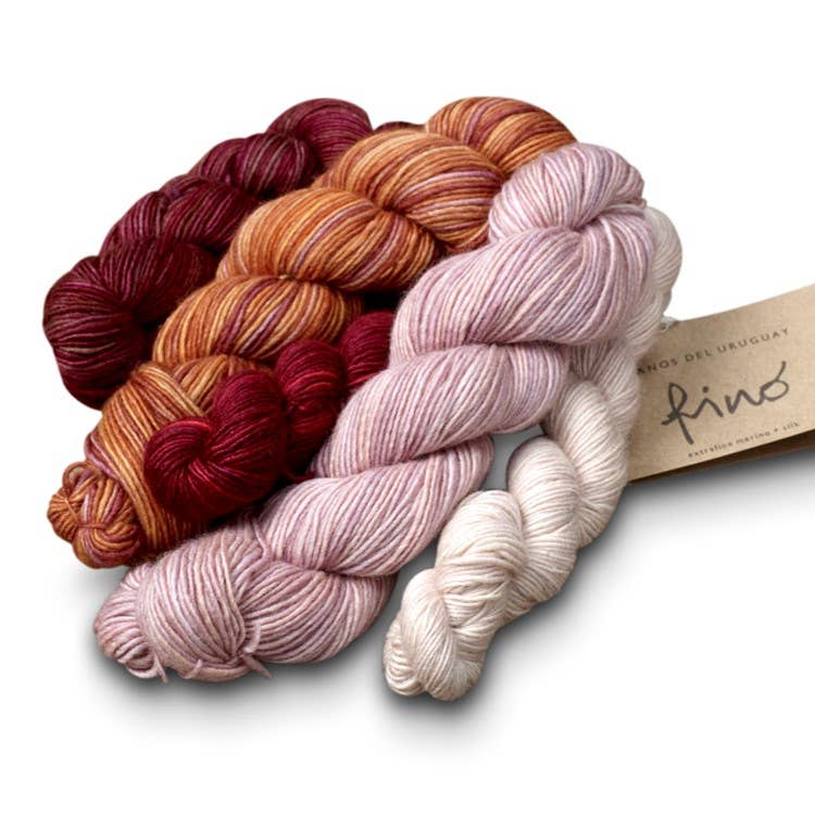 Rooster Yarns - Venta al por mayor Hilos - Set de mini madejas de hilo de tejido Fino de Manos del Uruguay11