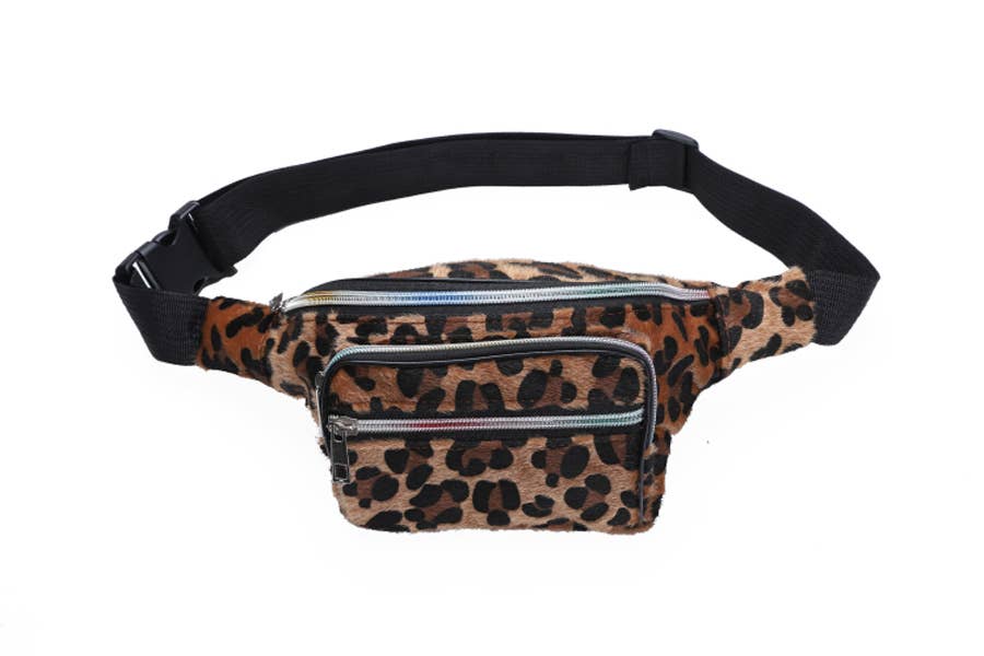 Nima Accessories Inc - Wholesale Belt Bag - Women's - Faux Leather Shinny Animal Print Ladies Fanny Pack3