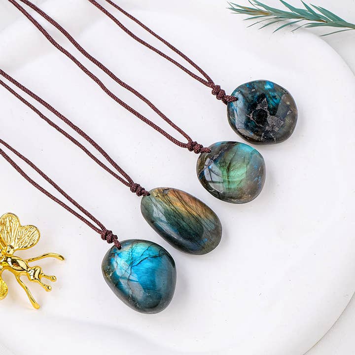 Moon Rituals - Wholesale Pendant/Charm Necklace - Labradorite Necklace - Shimmering Magic