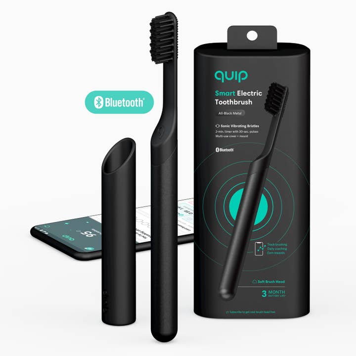 quip - Wholesale Toothbrush - quip All-black Metal Smart Electric Brush