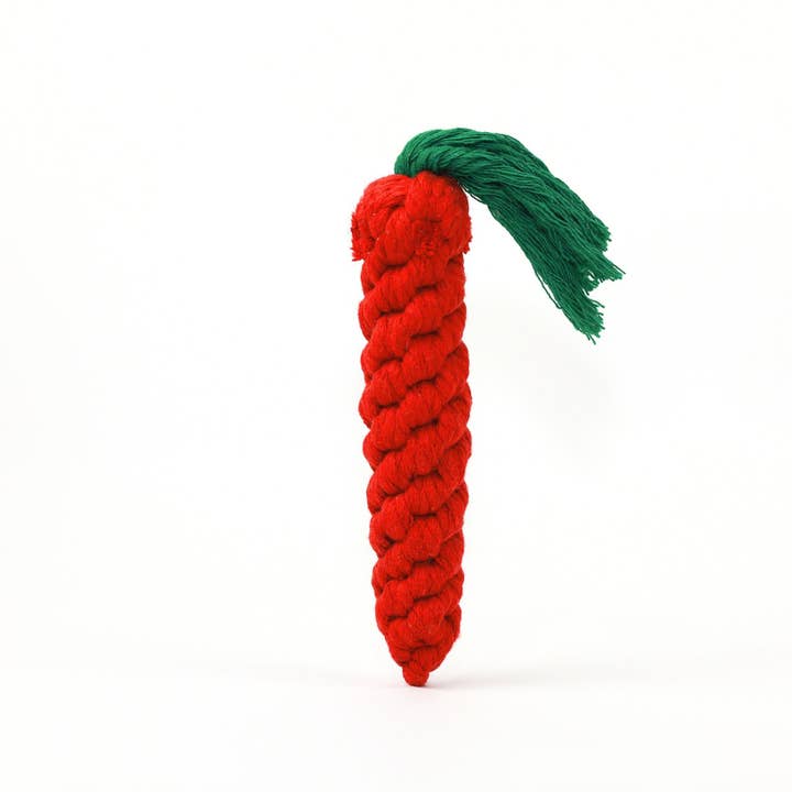 Knotty Pawz Handcraft Pets Toys - Wholesale Pet Rope Toy - Dog - Handmade Sustainable Carrot Rope Chew Toys for dogs