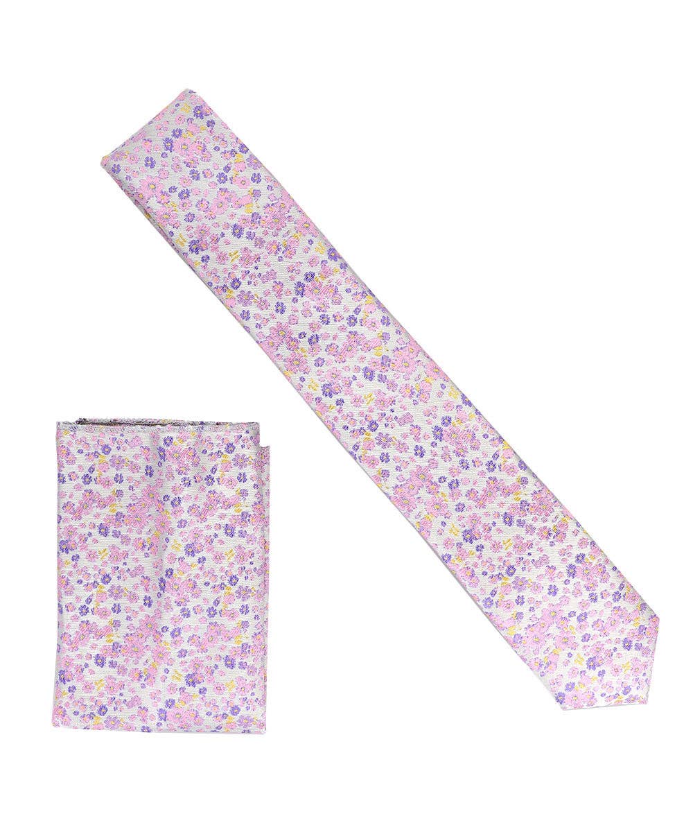 Dubal Brothers - Wholesale Necktie - Men's - Skinny Design Necktie & Pocket Square by Vittorio Farina42