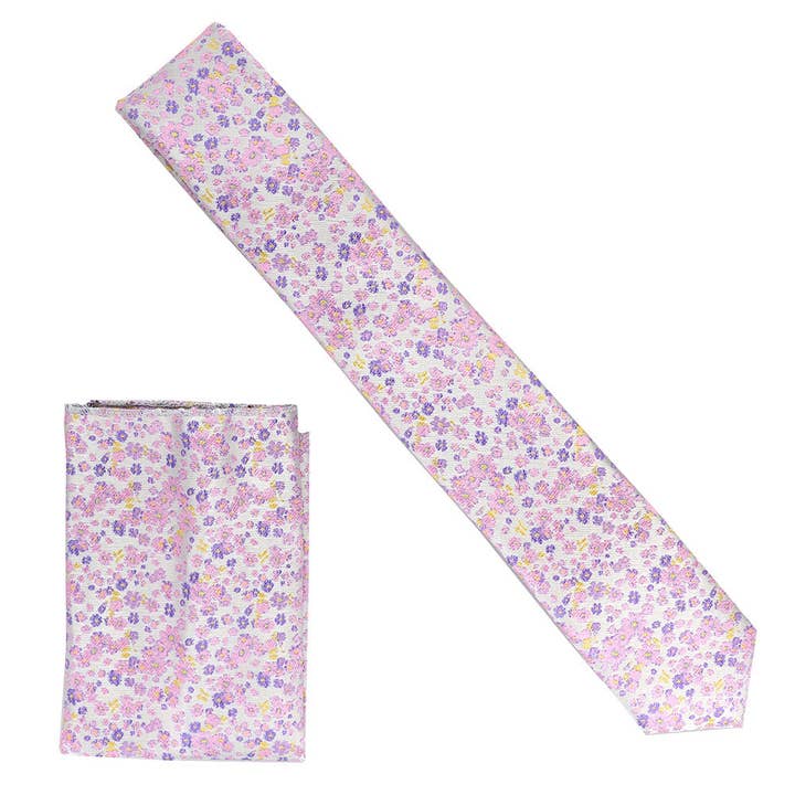 Dubal Brothers - Wholesale Necktie - Men's - Skinny Design Necktie & Pocket Square by Vittorio Farina42