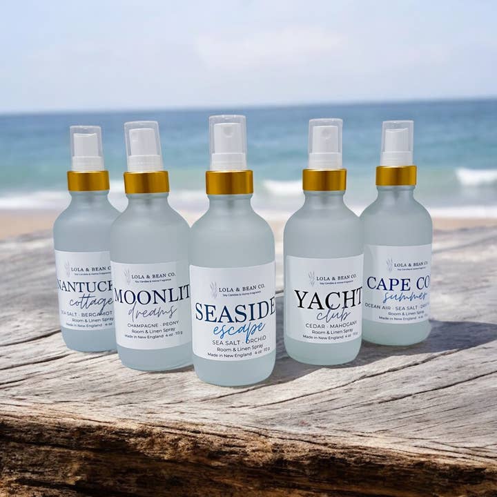 Room Spray – 4 oz Air & Linen Mist | Frosted Glass for wholesale by Lola & Bean Co.