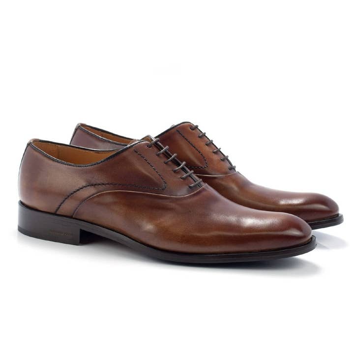 TAFERO-TOBACCO brunt læder Oxford for engroshandel hos Ortiz & Reed