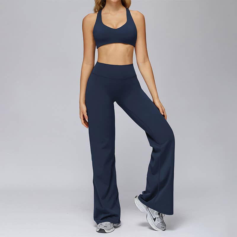 WONDERXFANS – wholesale Activewear set – Women′s – Sports bra+Loose sweatpants 2-piece set17
