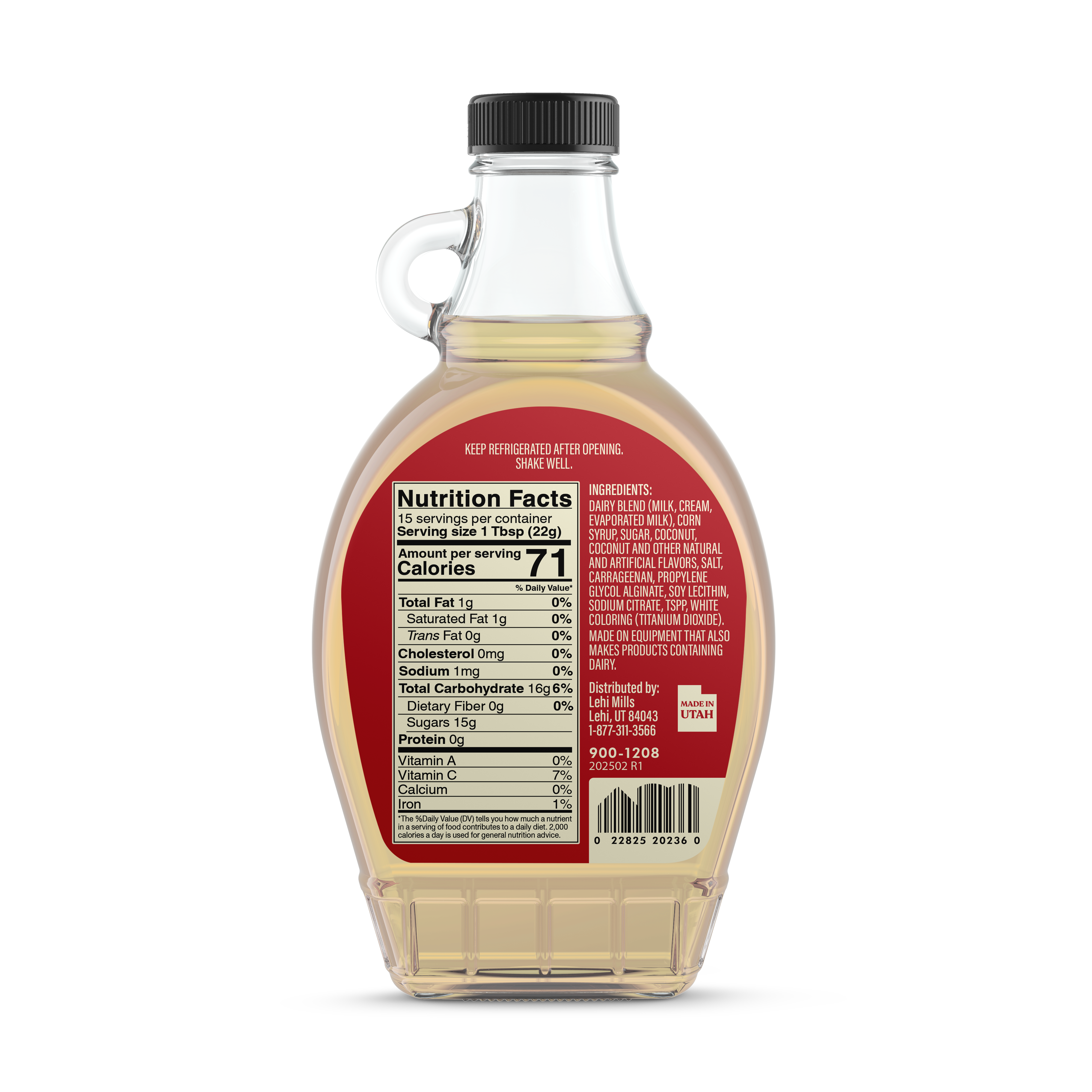 Lehi Mills - Wholesale Maple Syrup - Coconut Cream Syrup1