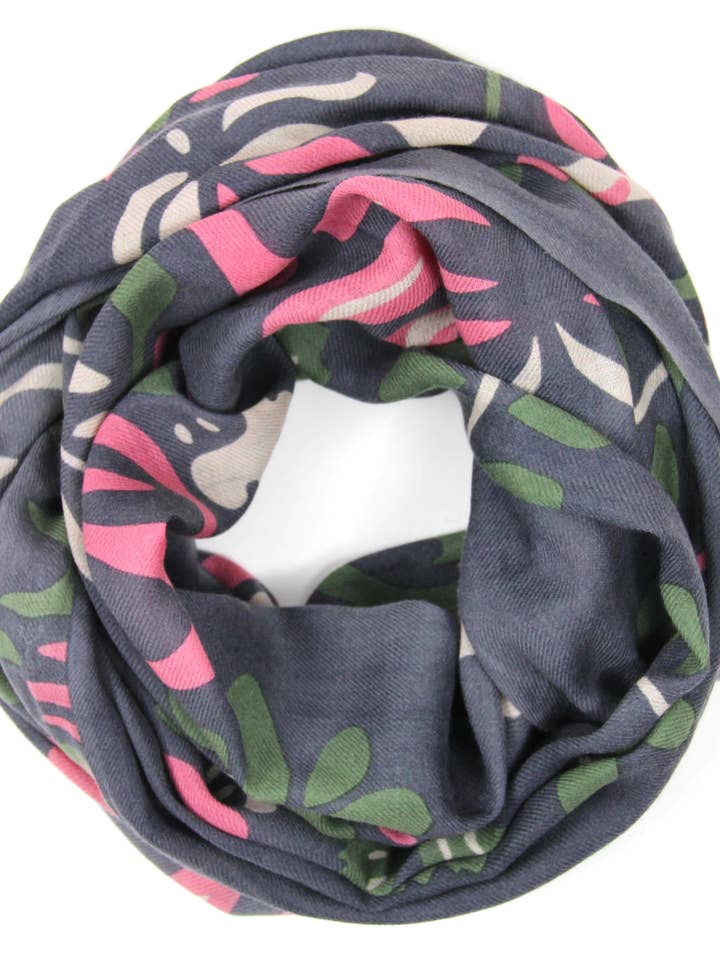 Yvonna Grey Wool Scarf for wholesale by Les Belles Vagabondes