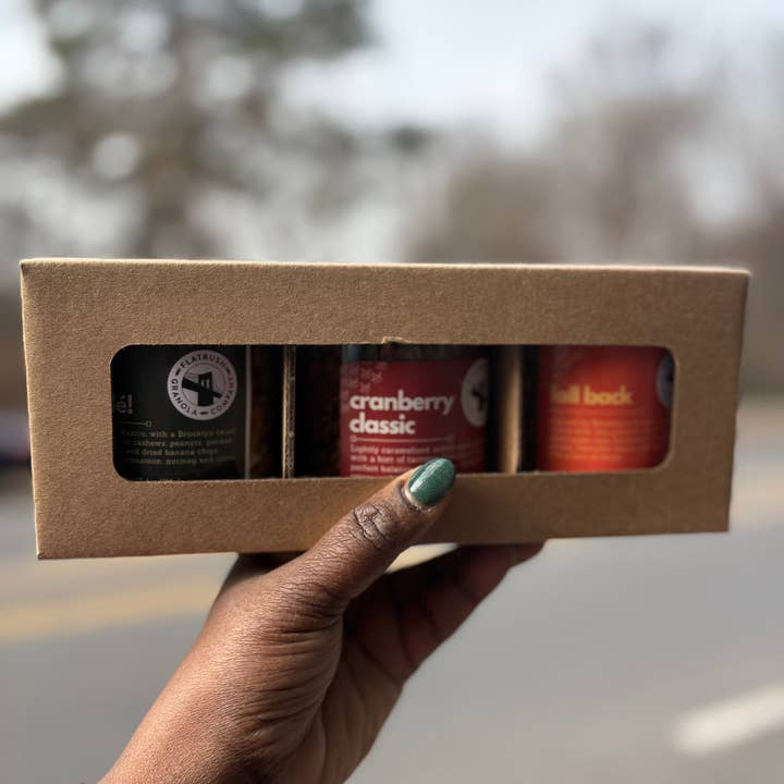 Flatbush Flight Gavesæt for engroshandel hos Flatbush Granola Company