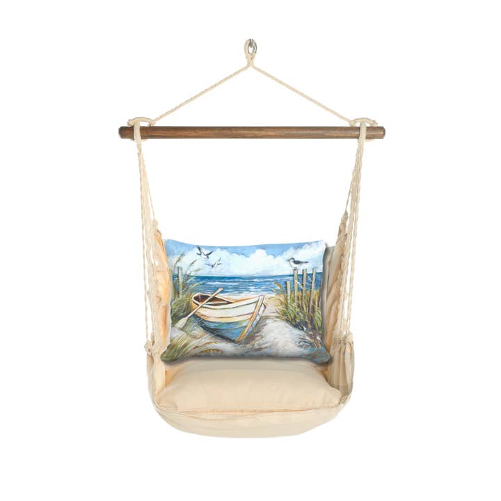 Magnolia Casual - Wholesale Swing Set - Hammock Swing 4-Piece Set indoor / outdoor - Magnolia Stripe8