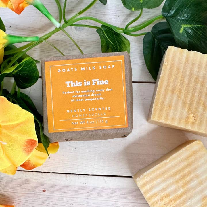 Honeysuckle | Political humor | funny soap | This is Fine for wholesale by Falcone Farm