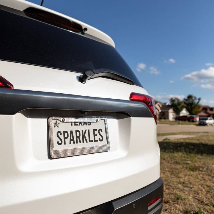 Sparkles Home - Wholesale Car Decorative Charm - Unisex - Strass Double License Plate Frame Set5