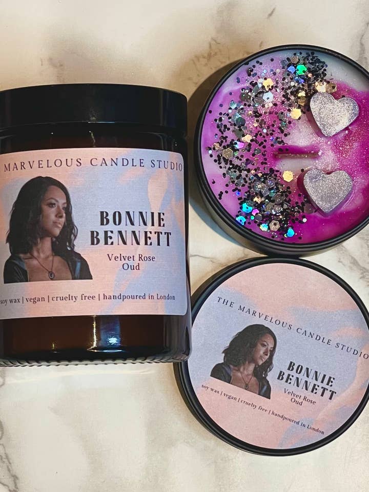 Bonnie Bennett Candle for wholesale by Marvelous Candle Studio