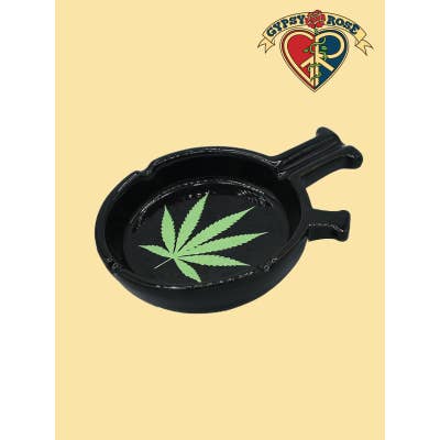 Bong formad med krukblad keramisk askkopp för wholesale av Gypsy Rose