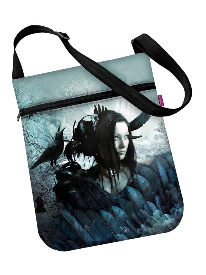 Esmeralda Joy Bertoni Line Schultertasche aus Segeltuch für den Großhandel von IngrossoBertoni by INCI Srl