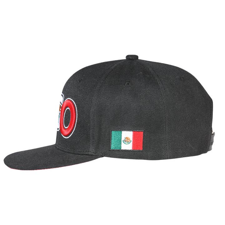 El General Western Wear - Wholesale Flat Brim Cap - Men's - El General SB/DGO Hat- Black 447872