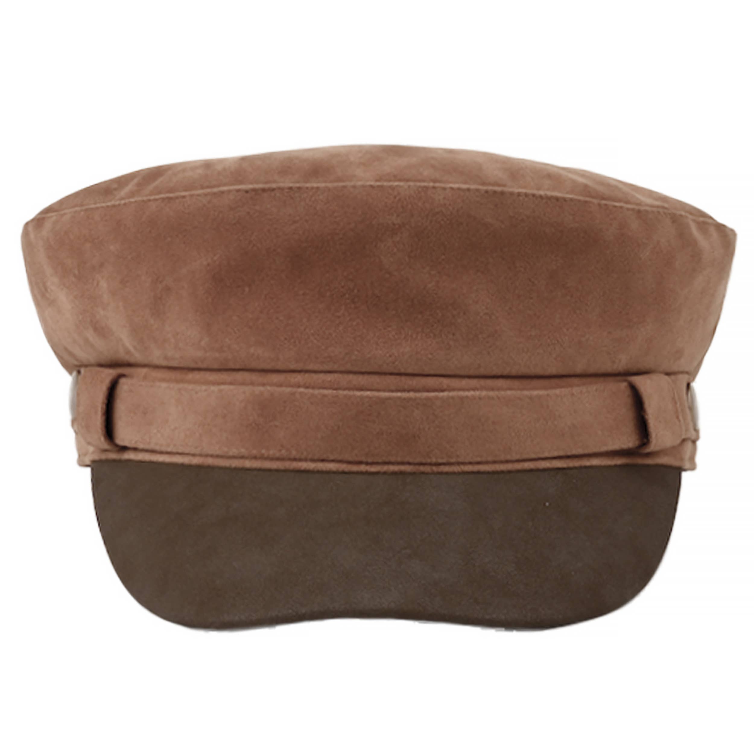 Hana - Wholesale Newsboy/Schoolboy Hat - Women's - C.C Button Deco Faux Suede Fisherman's Cap2