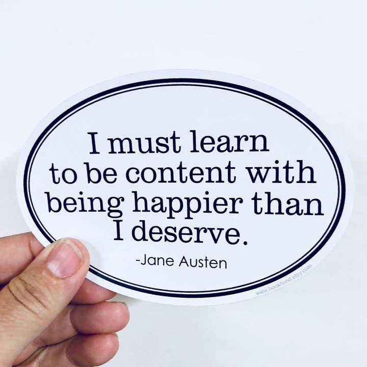 I must learn to be content sticker for wholesale by Anthem Sticker Company