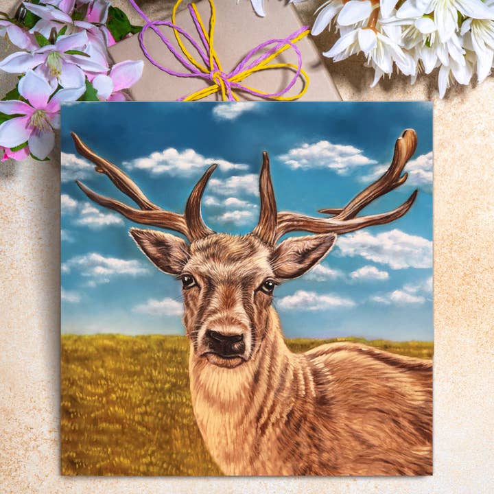 Wildlife Greeting Card - Deer for wholesale by Irisha's Card Art
