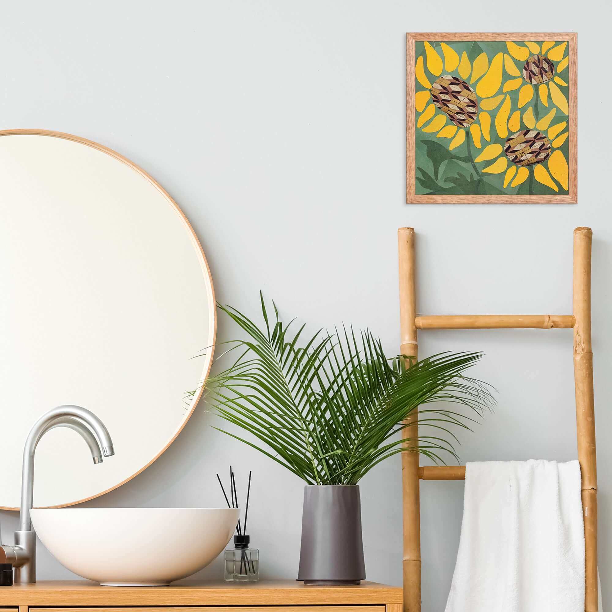 more the merrlier - Wholesale Art Print - Sunflower Collage Art Print2